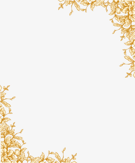 438x528 Ornate Border Vector Image, Small Fresh, Romantic, Beautiful Png