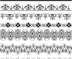 236x196 Ornate Border Vector 191492
