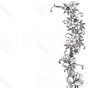 300x300 Vintage Floral Ornate Border Elements Vector Clipart Sohadacouri