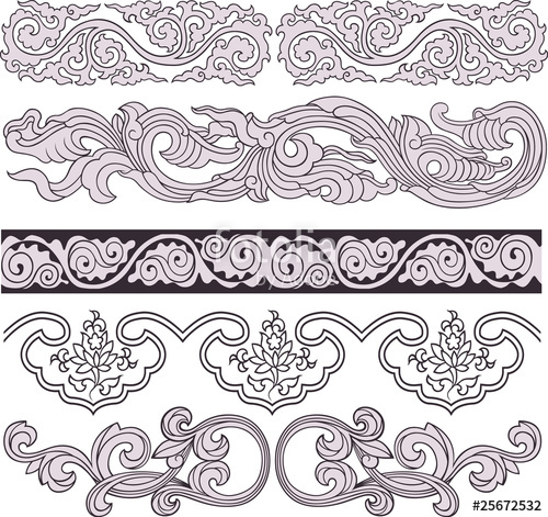 500x471 Spiral Ornate Border Element Stock Image And Royalty Free Vector