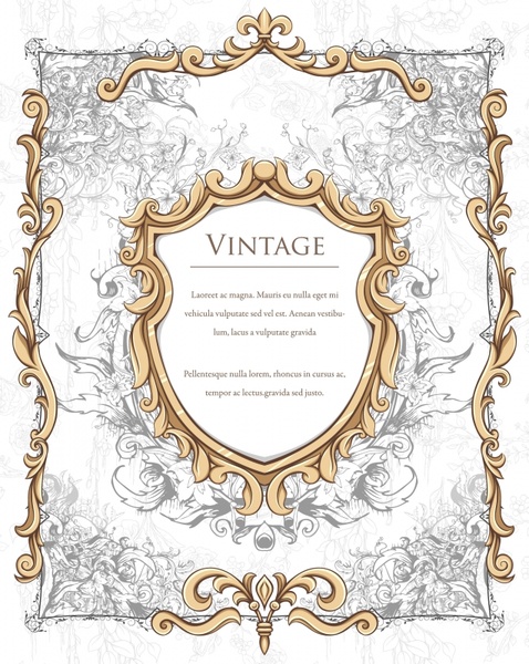 478x600 European Ornate Border Vector Free Vector In Encapsulated