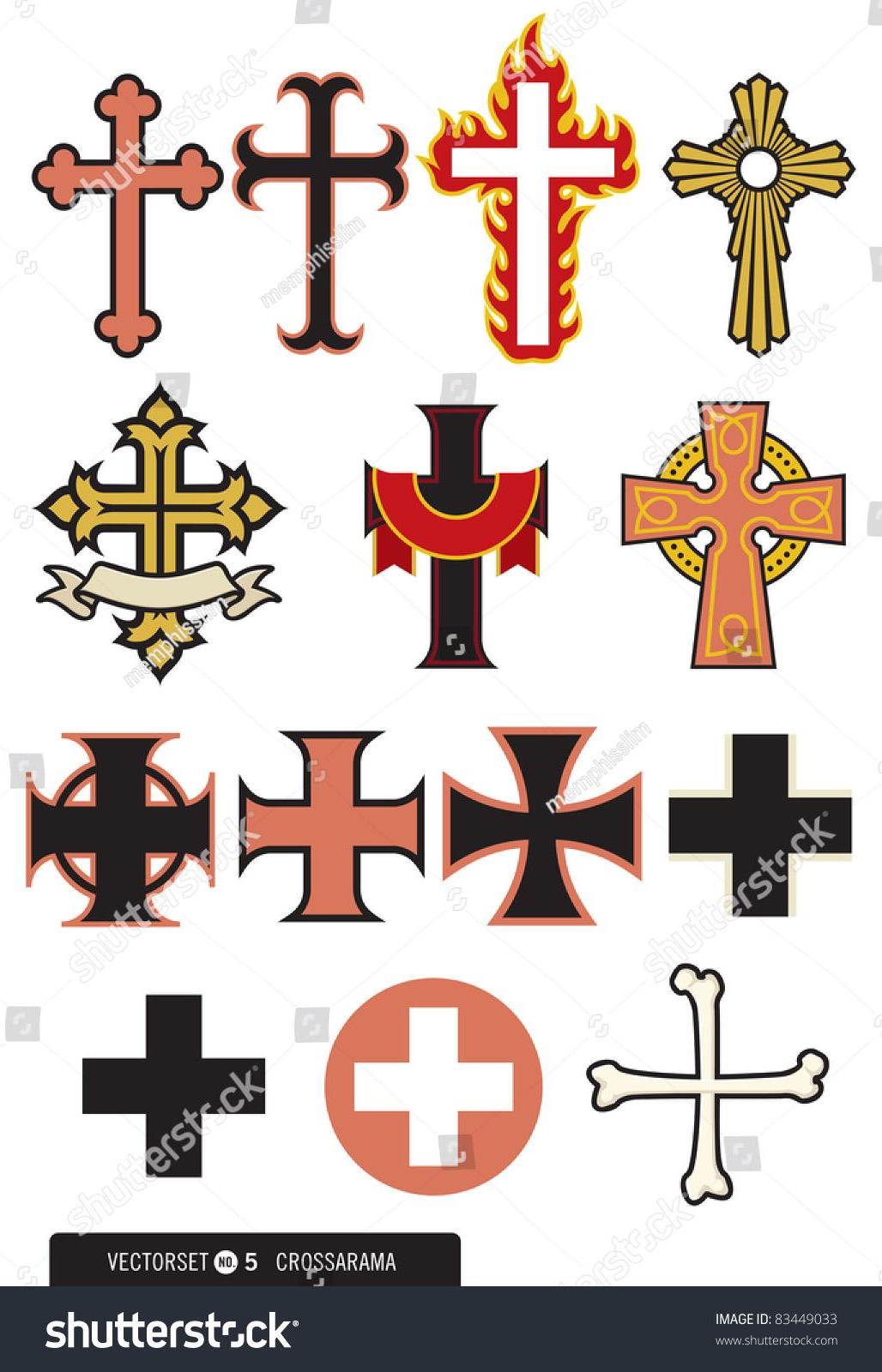 1028x1600 Stock Vector Set Of Cross Designs Some Ornate Simple