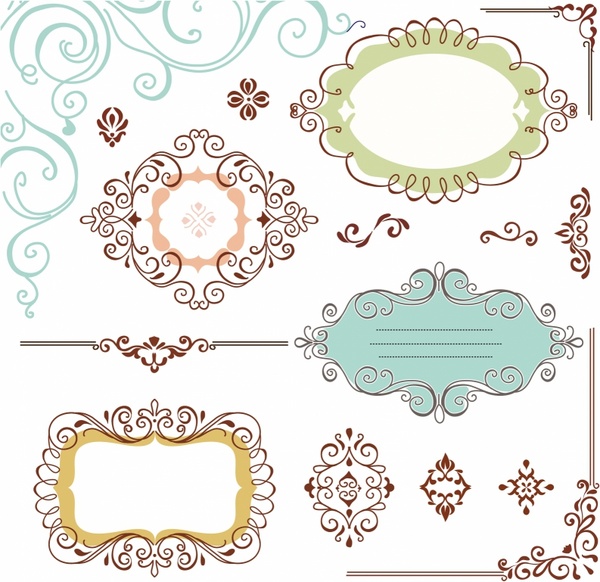 600x582 Ornate Frames Free Vector In Adobe Illustrator Ai ( .ai