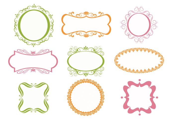 700x490 Ornate Frames Vectors Pack