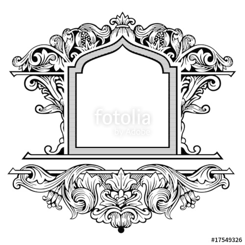 500x500 Ornate Frame Vector Stock Image And Royalty Free Vector Files On