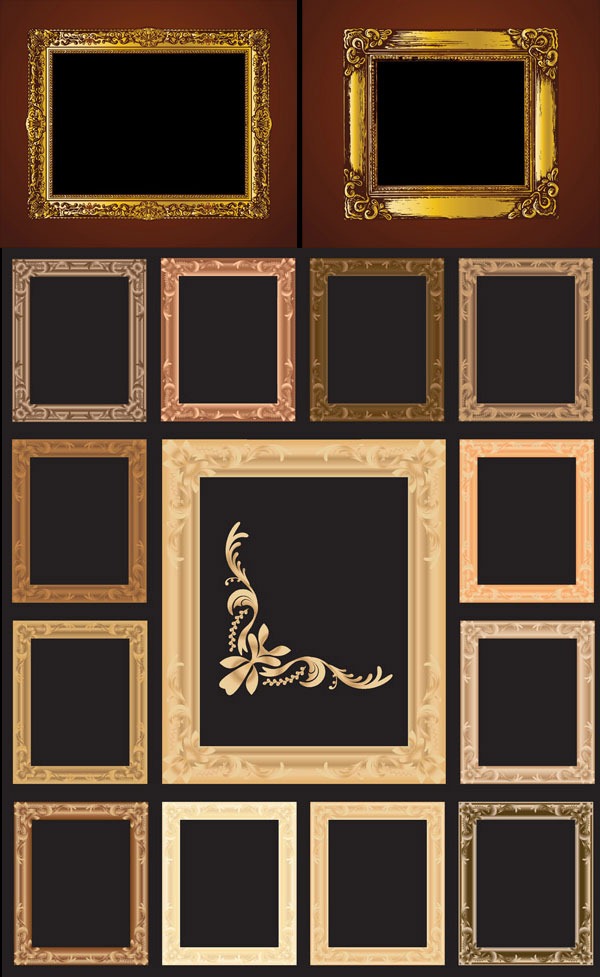 600x977 Continental Ornate Frame Vector Material My Free Photoshop World