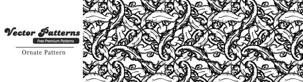 603x164 Hand Drawn Ornate Ornaments Free Vector Patterns Vector Patterns