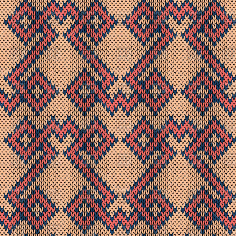 800x800 Knitting Seamless Geometric Ornate Pattern Vector Image Vector