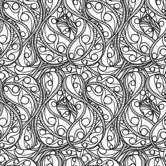 700x700 Ornate Pattern Seamless Texture. Vector Illustration Eps 8 Poster