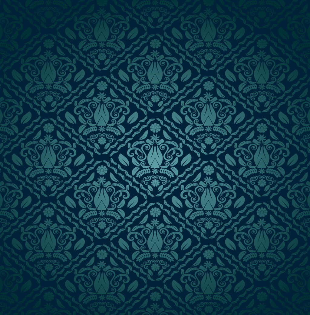 1024x1039 Blue Ornate Vector Pattern