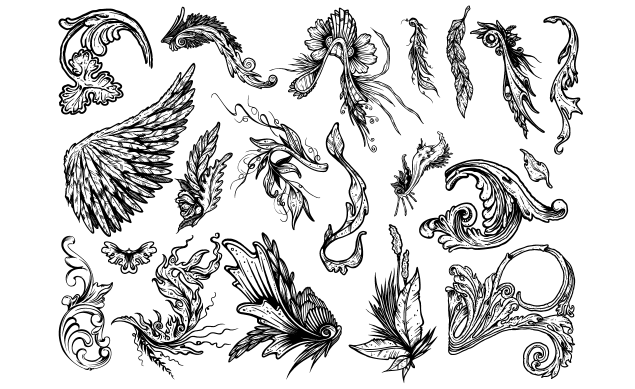 1270x778 Ornate Vector Pack For Adobe Illustrator