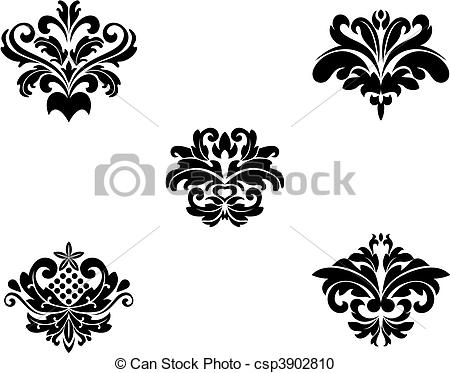 450x373 Flower Patterns And Borders For Design And Ornate.