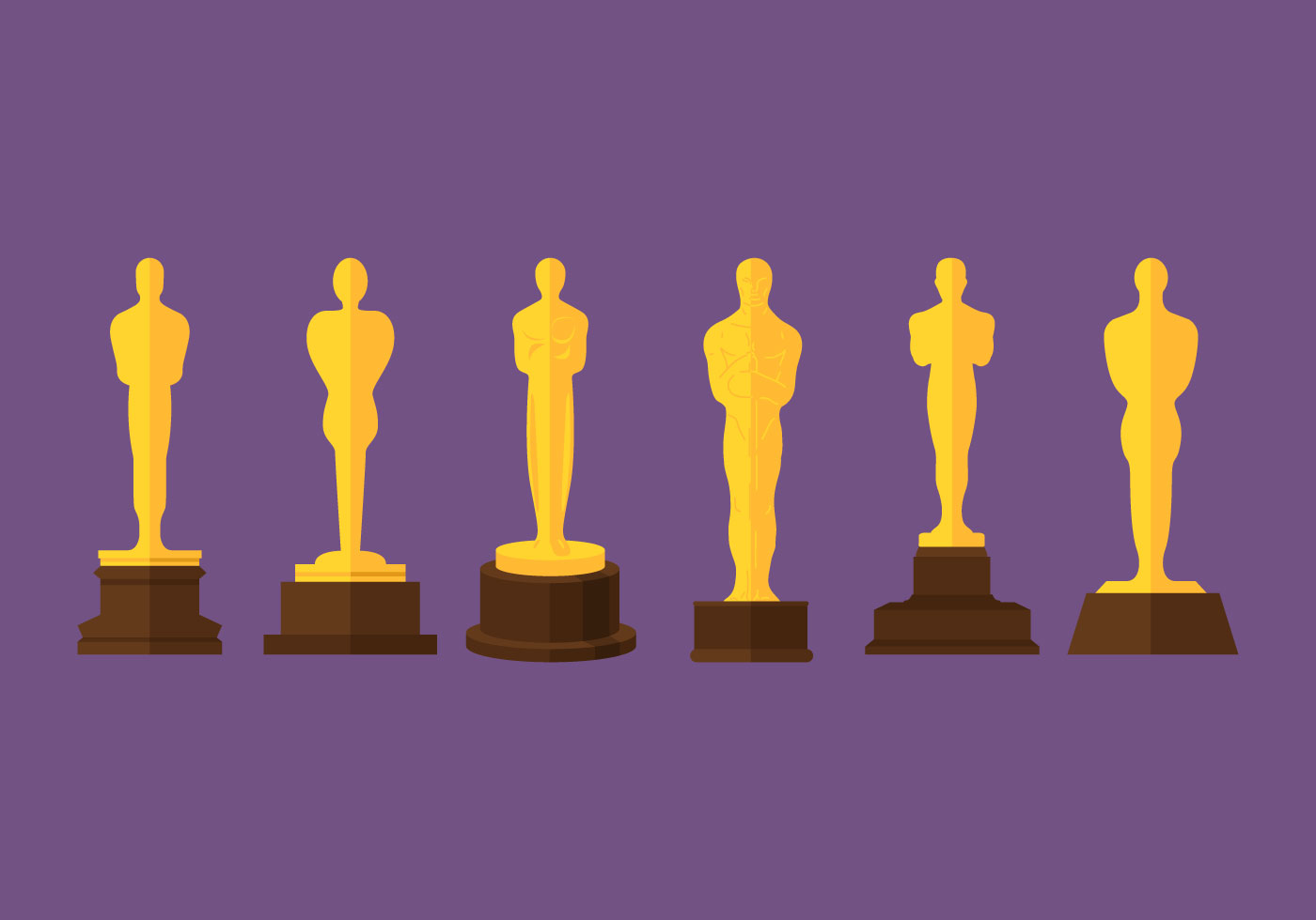 1400x980 Oscar Statue Free Vector Art