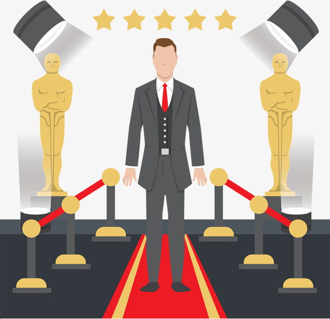 650x629 Cute Oscar Film Festival Vector Cartoon, Film Vector, Cartoon