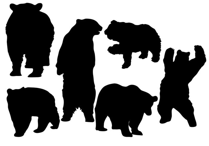 700x490 Vector Libre De La Silueta Del Oso