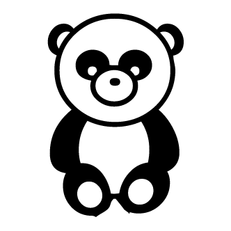 332x332 Vectores De Oso Panda