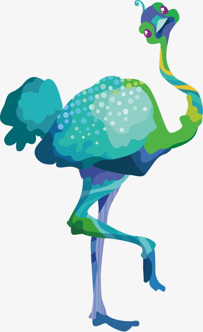 650x1060 Ostrich Vector Material, Ostrich, Vector Material, Animal Png And