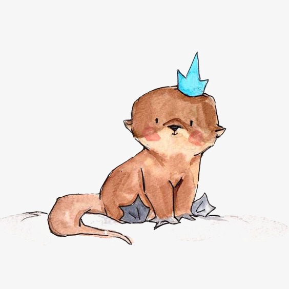 564x564 Drawn Otter Vector