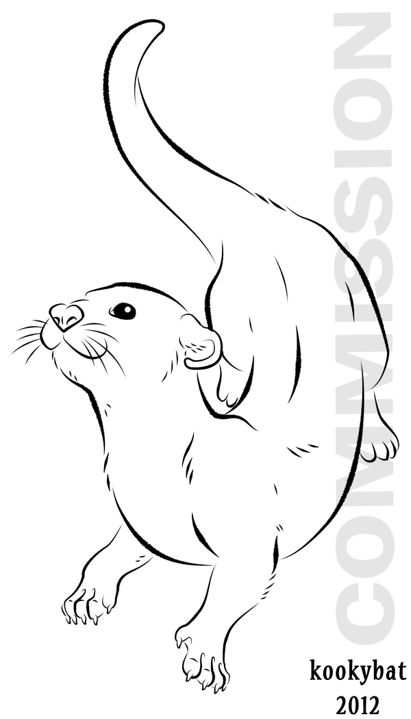 600x1050 Otter Vector By Kookybat
