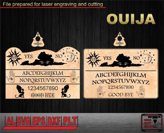 570x463 Ouija. Spirit Board Vector. Laser Cutting And Engraving. Board Etsy
