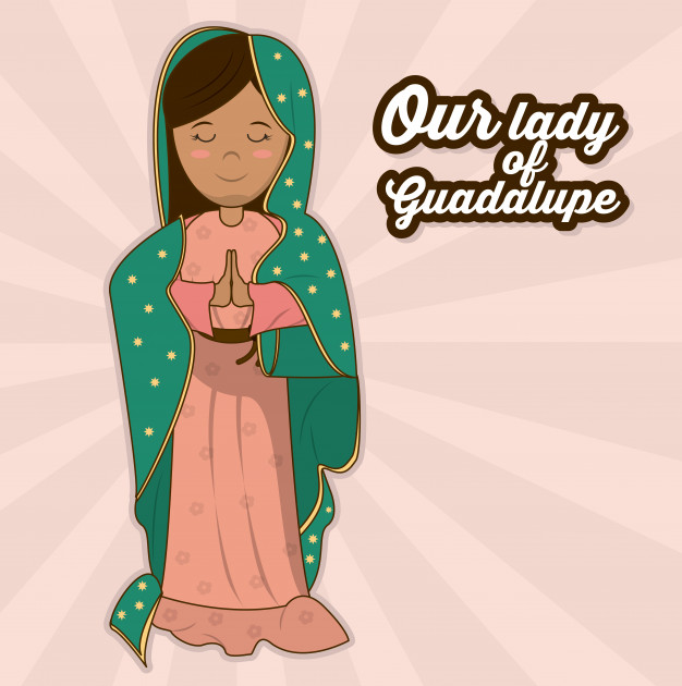 626x630 Our Lady Of Guadalupe Sacred Saint Symbol Vector Premium Download