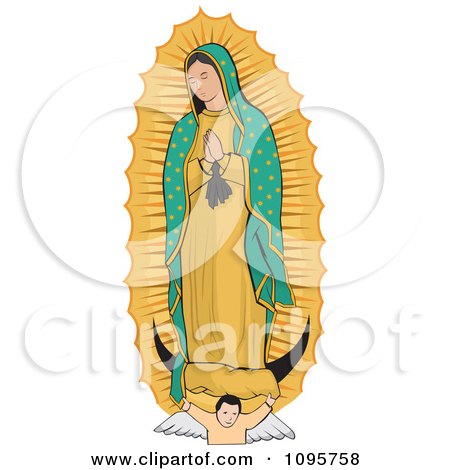 450x470 Clipart Angel Under The Virgin Of Guadalupe