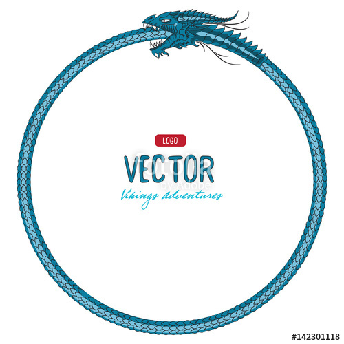 500x500 Ouroboros Ancient Symbol Depicting A Serpent Or Dragon Eating Its