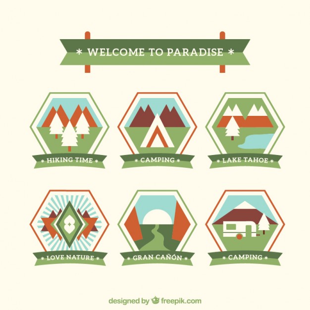 626x626 Outdoor Adventure Badges Vector Free Download