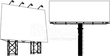 378x194 Billboard Outdoor Advertising Vector Illustration Stock Vectors