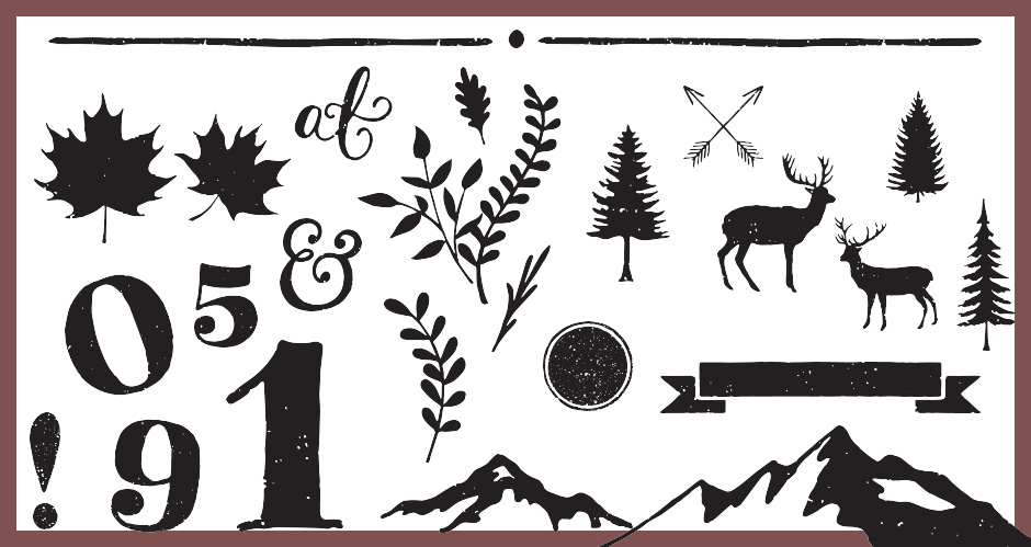 940x499 Hand Drawn Animal, Outdoors, And Decorative Elements Vector Pack