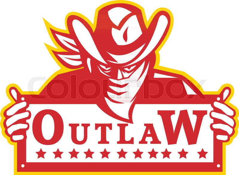 800x586 Retro Style Illustration Of An Outlaw Or Bandit With Bandana