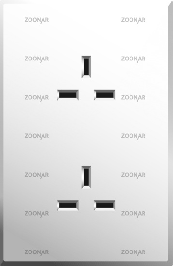 358x550 Photo Power Outlet Vector Image