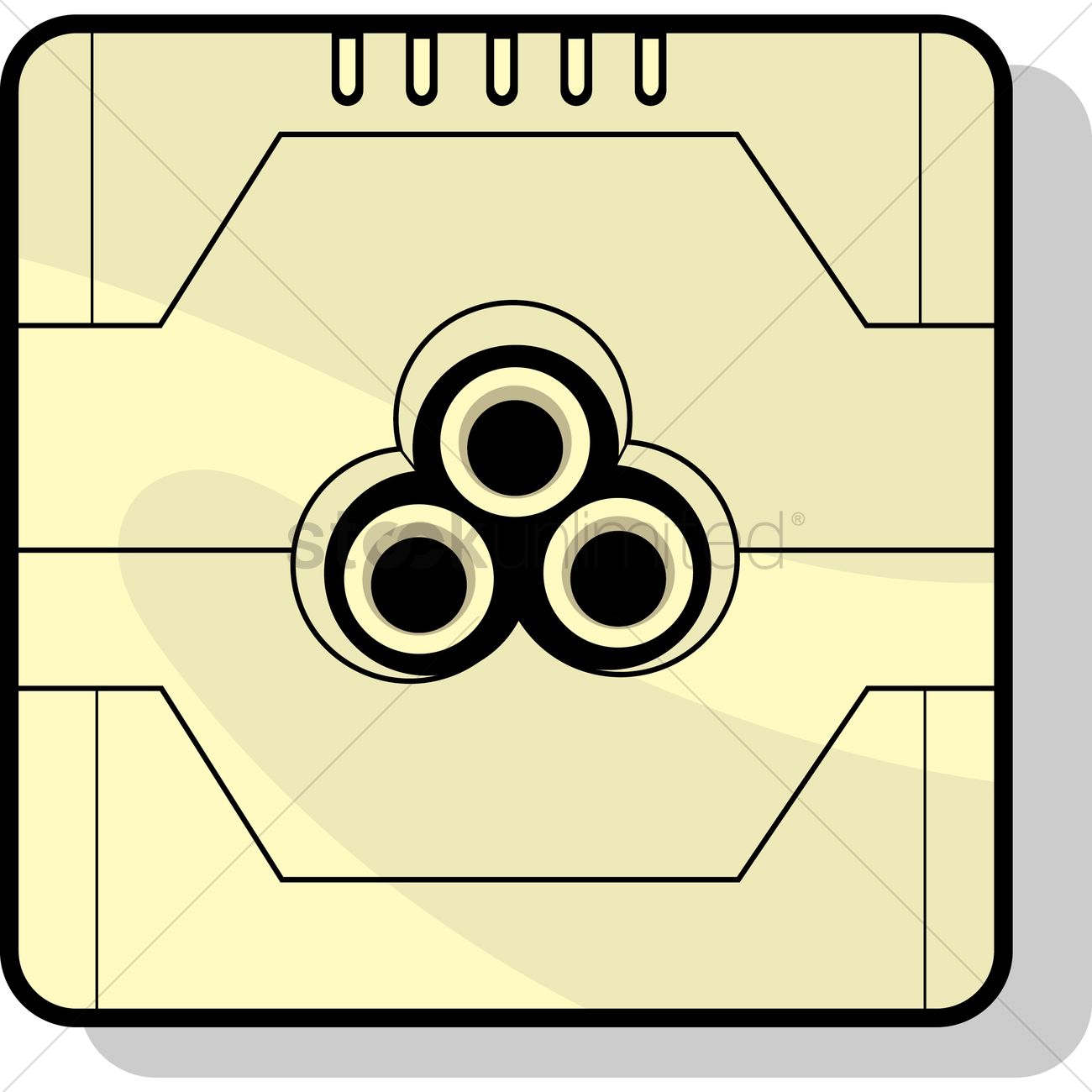 1300x1300 Tv Socket Outlet Vector Image