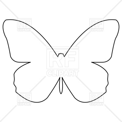 400x400 Butterfly Outline Vector Image Vector Artwork Of Plants And