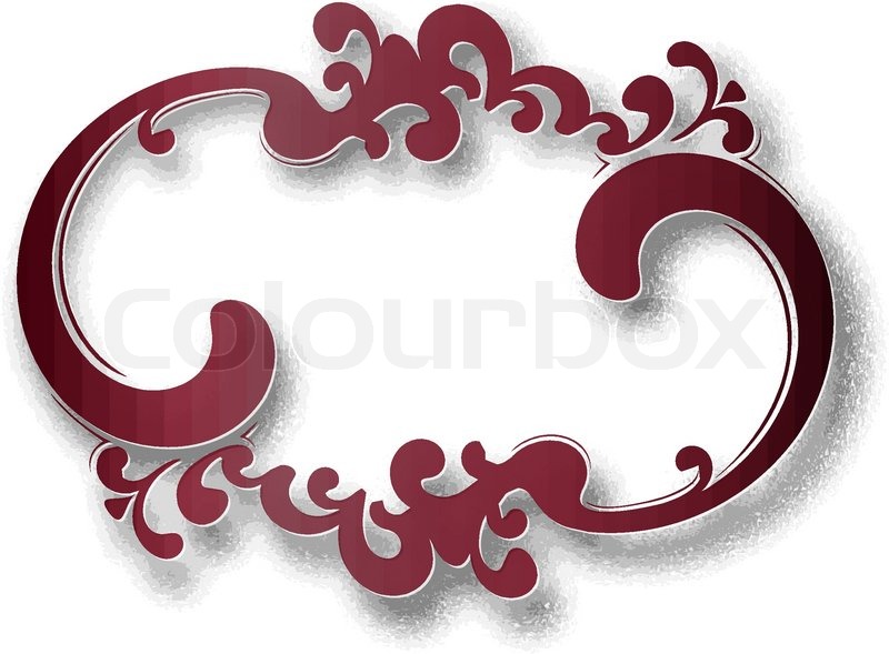 800x589 Beautiful Oval Frame Vector Stock Vector Colourbox