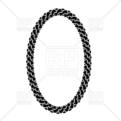 400x400 Black Chain Oval Frame Vector Image Vector Artwork Of Borders