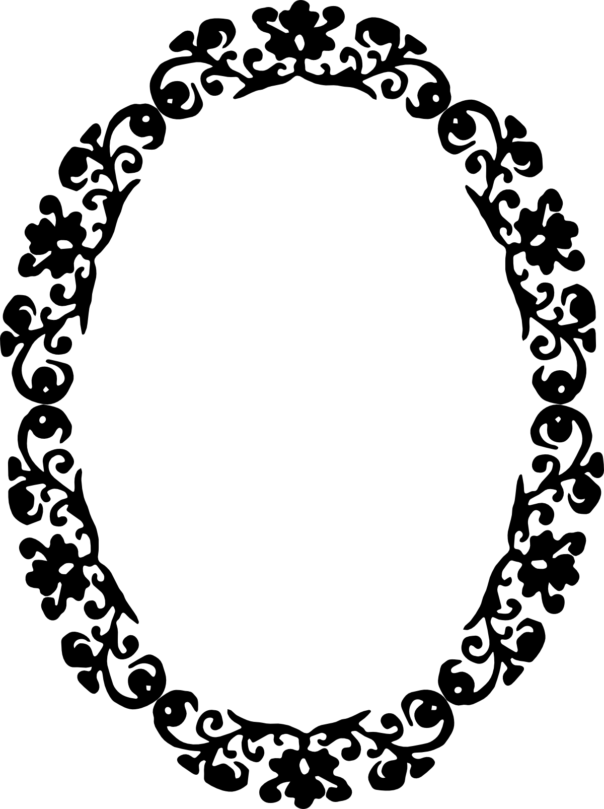 1200x1606 Vintage Borders Clipart