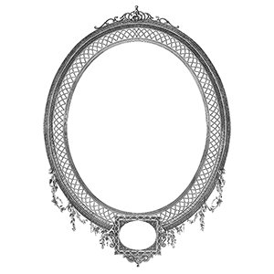 300x300 Detailed Decorative Oval Frame Vector