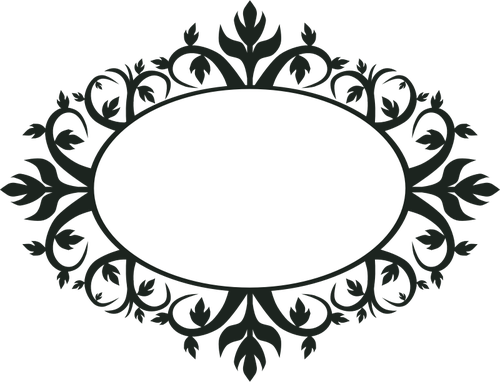 500x382 Ornamental Oval Frame Vector Clip Art Public Domain Vectors