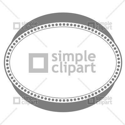 400x400 Oval Frame Vector Image