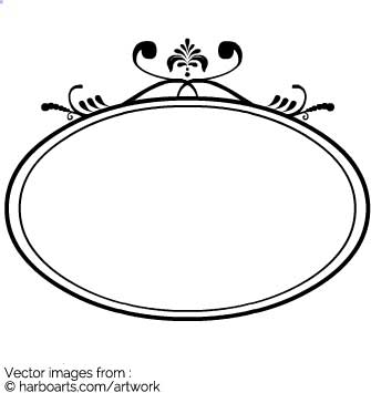 335x355 Download Calligraphic Oval Frame