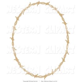 260x265 Download Brown Oval Frame Vector Clipart Clip Art Illustration