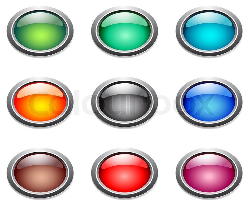 800x663 Vector Oval Color Buttons. Stock Vector Colourbox