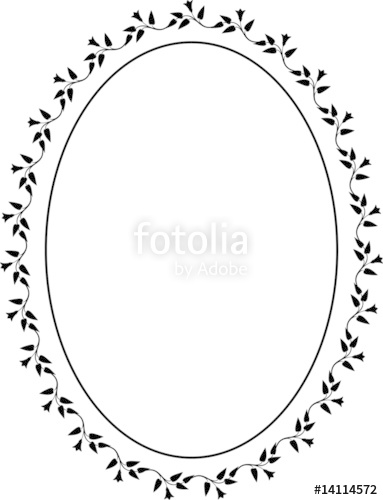 383x500 Vector Oval Decorative Frame Stock Image And Royalty Free Vector