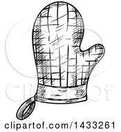 175x190 Royalty Free Vector Clip Art Illustration Of A Green Oven Mitt