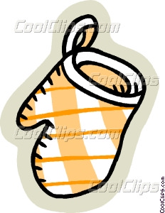 232x300 Oven Mitt Vector Clip Art