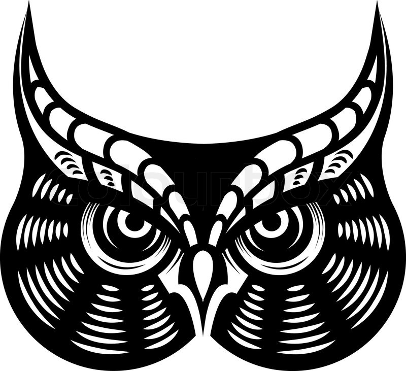 800x731 Cartoon Vector Illustration In Black And White Of The Face Of A