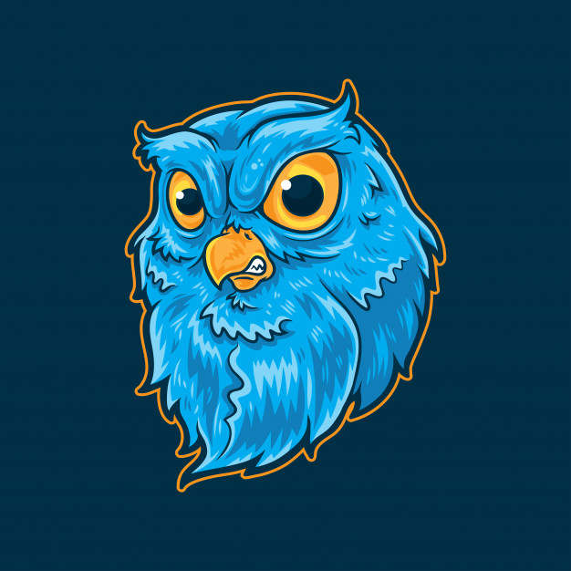 626x626 Owl Head Mascot Vector Premium Download