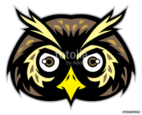 500x405 Owl Head Mascot Stock Image And Royalty Free Vector Files On