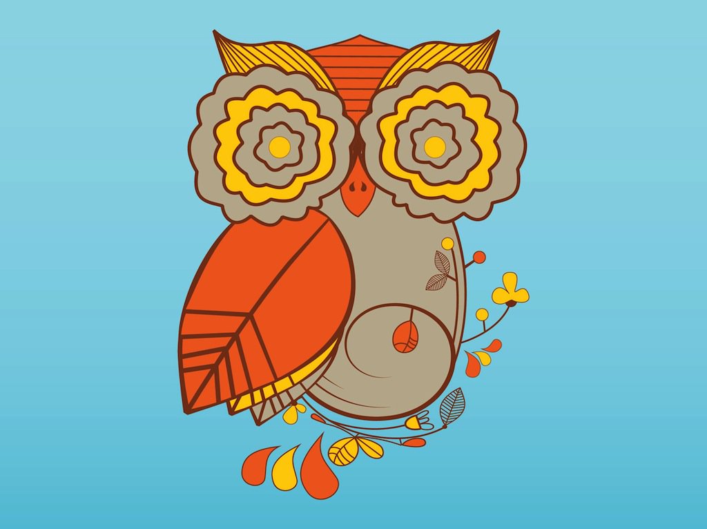 1024x766 Owl Vector Vector Art Amp Graphics
